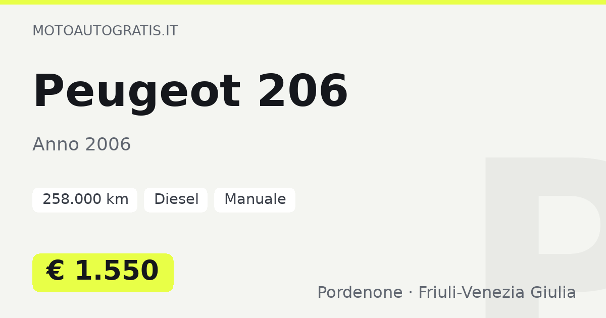 Peugeot 206