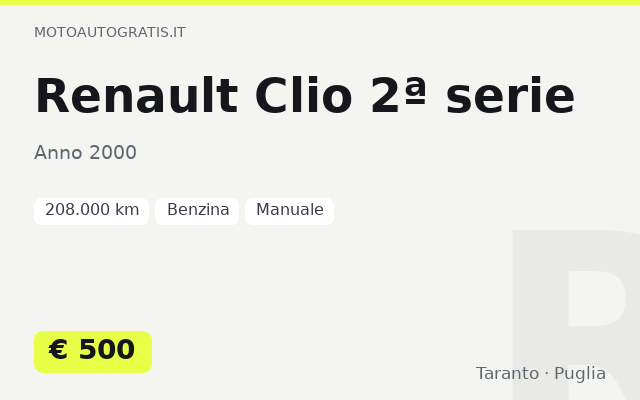 Renault Clio 2ª serie
