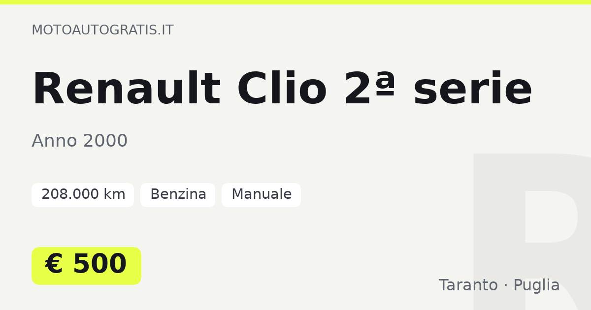 Renault Clio 2ª serie
