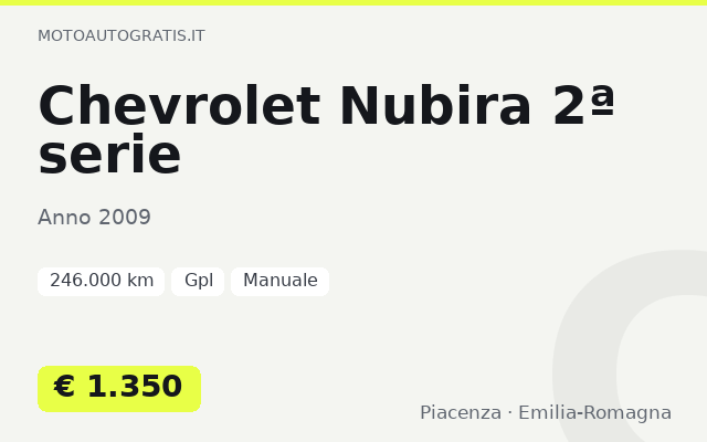Chevrolet Nubira 2ª serie