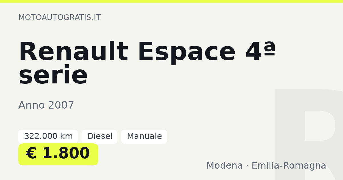 Renault Espace 4ª serie