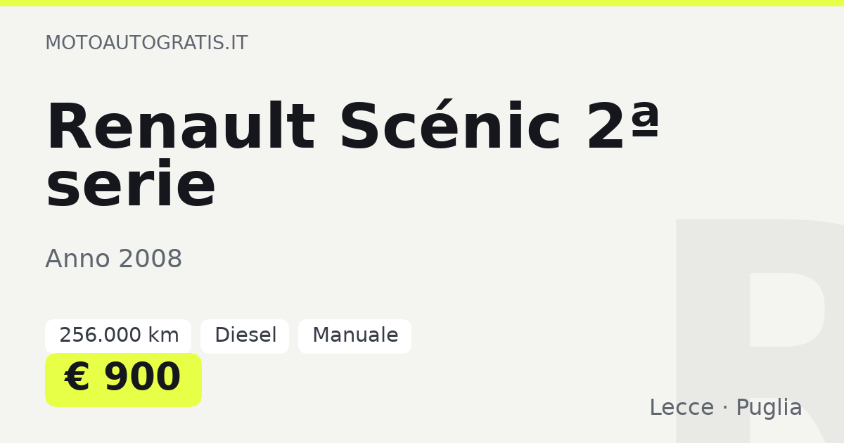 Renault Scénic 2ª serie