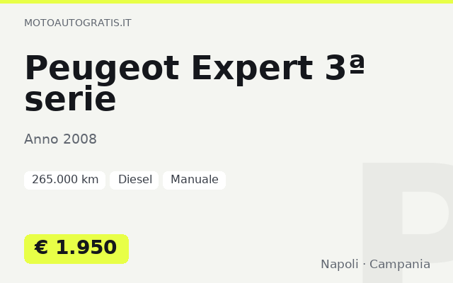 Peugeot Expert 3ª serie