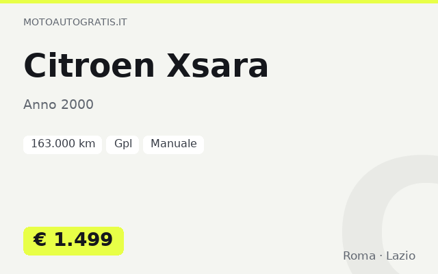 Citroen Xsara