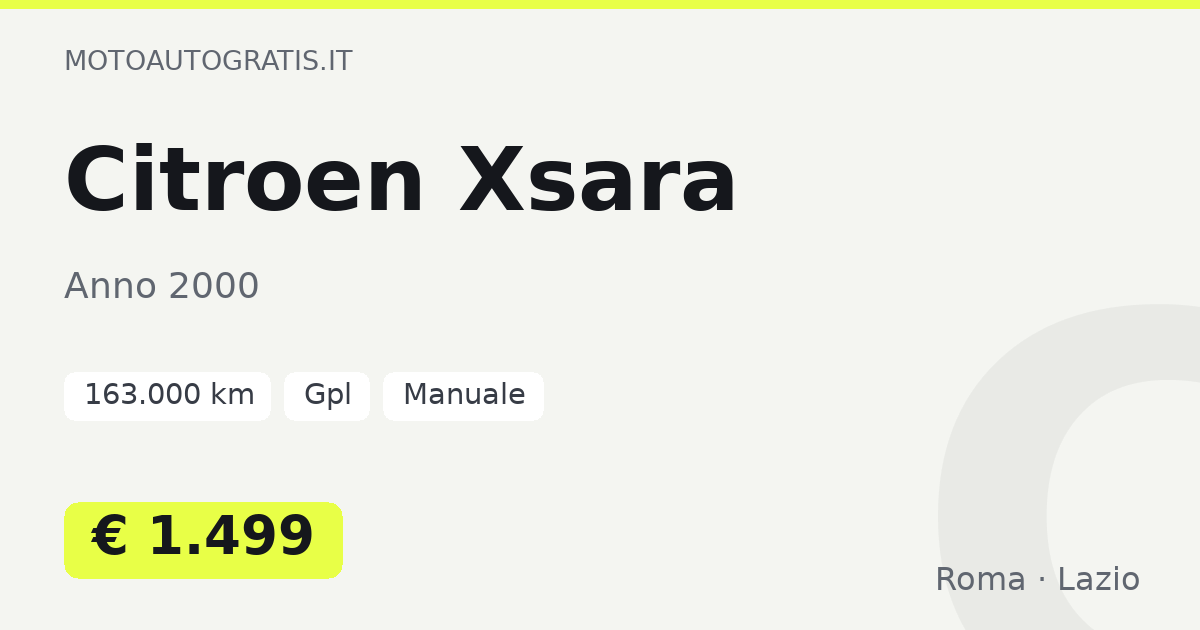 Citroen Xsara