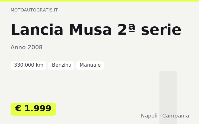 Lancia Musa 2ª serie