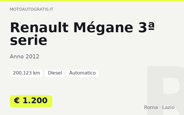 Renault Mégane 3ª serie