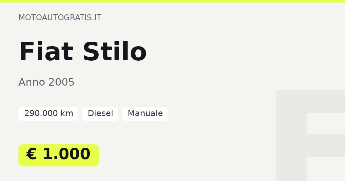 Fiat Stilo