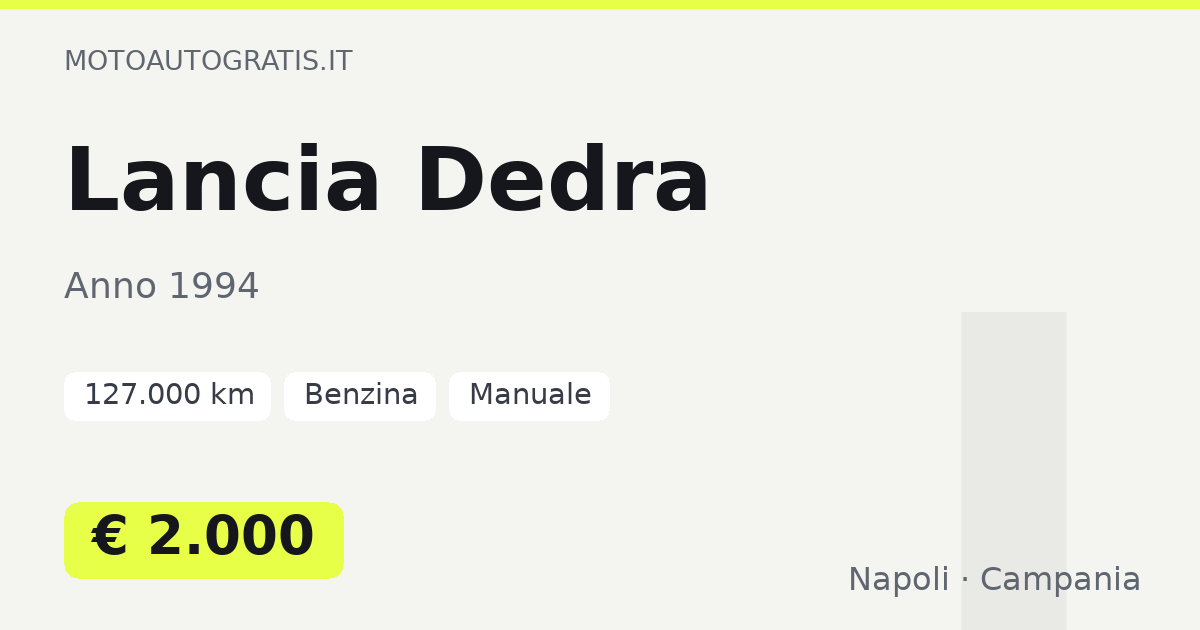 Lancia Dedra