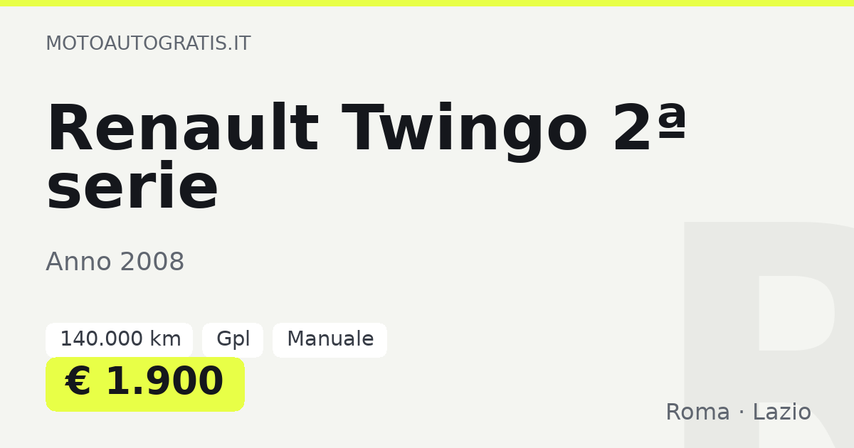 Renault Twingo 2ª serie