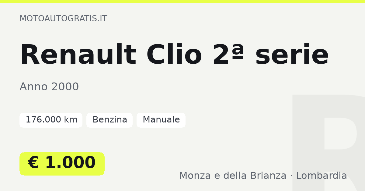Renault Clio 2ª serie