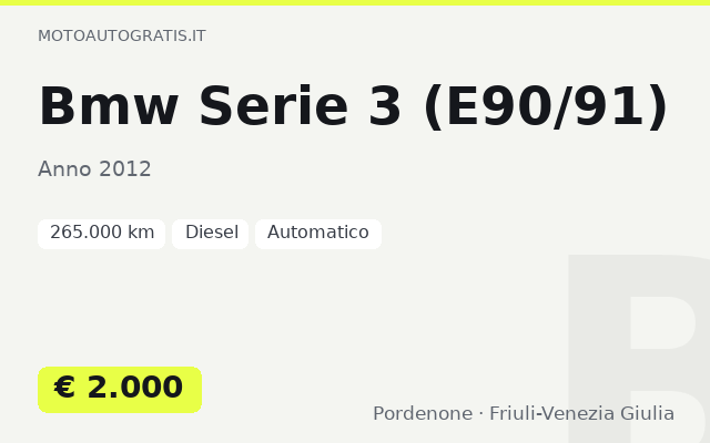 Bmw Serie 3 (E90/91)