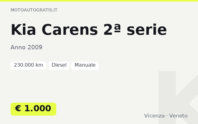 Kia Carens 2ª serie