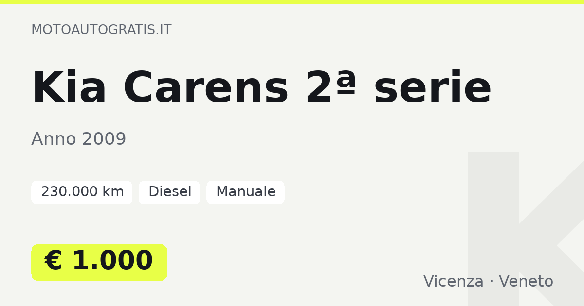 Kia Carens 2ª serie