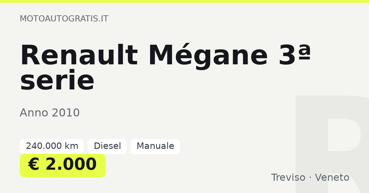 Renault Mégane 3ª serie