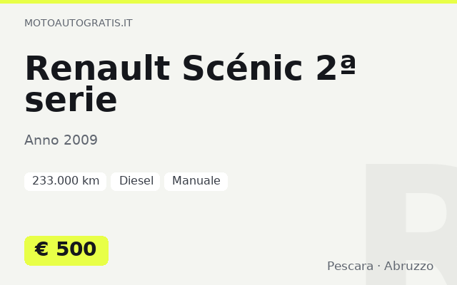 Renault Scénic 2ª serie