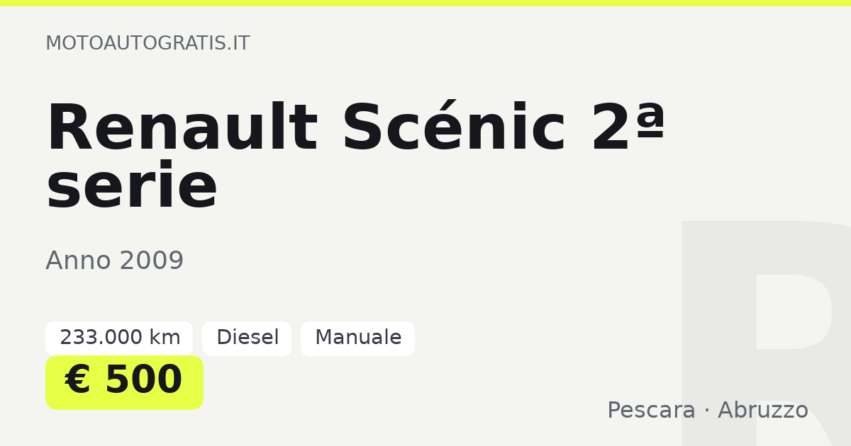 Renault Scénic 2ª serie