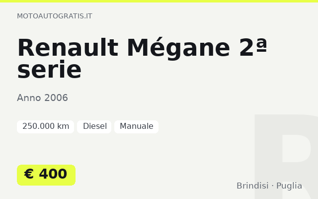 Renault Mégane 2ª serie