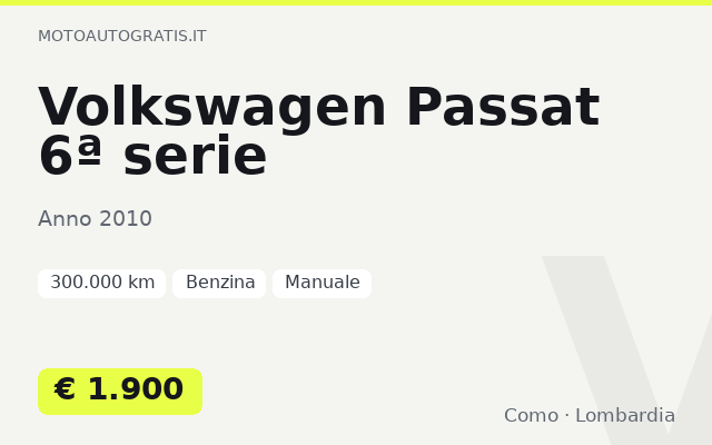 Volkswagen Passat 6ª serie