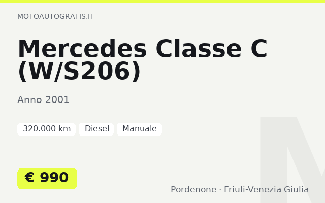 Mercedes Classe C (W/S206)