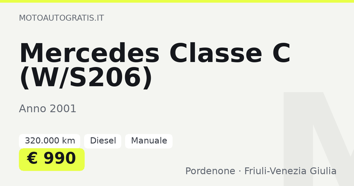 Mercedes Classe C (W/S206)