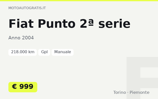 Fiat Punto 2ª serie