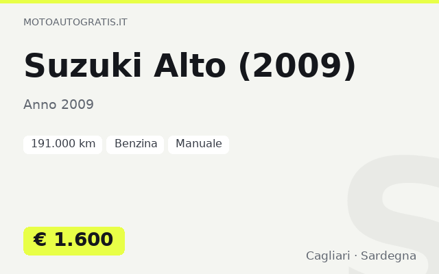 Suzuki Alto (2009)