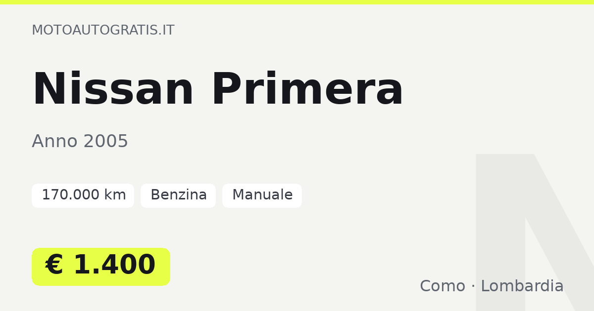 Nissan Primera