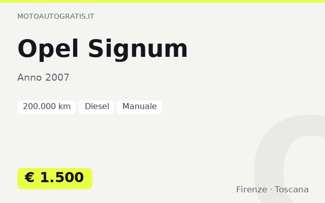 Opel Signum