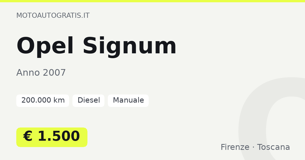 Opel Signum