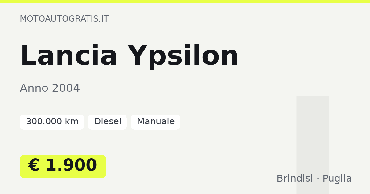Lancia Ypsilon