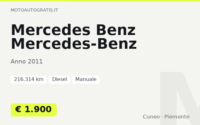 Mercedes Benz Mercedes-Benz