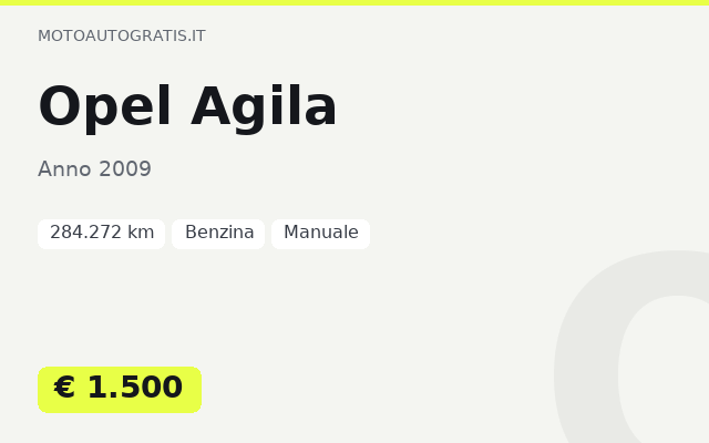 Opel Agila