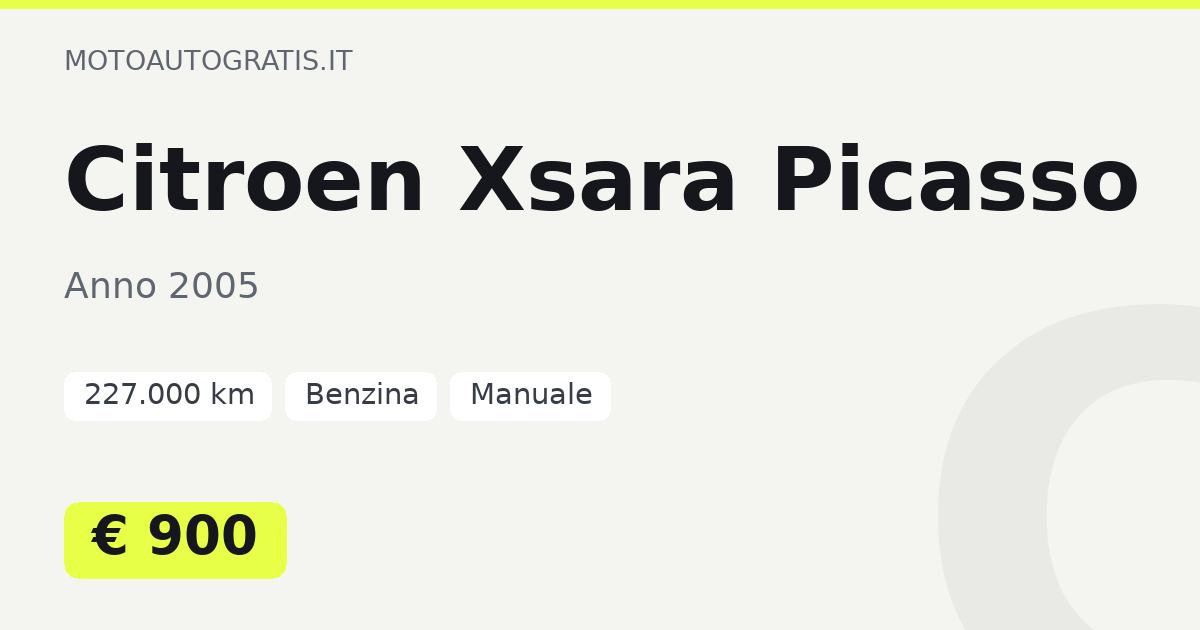 Citroen Xsara Picasso