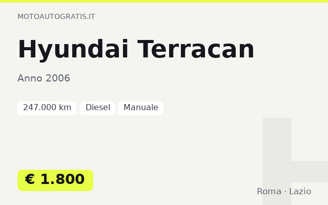 Hyundai Terracan