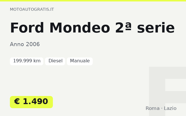 Ford Mondeo 2ª serie