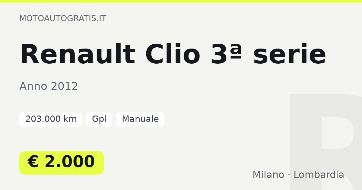 Renault Clio 3ª serie