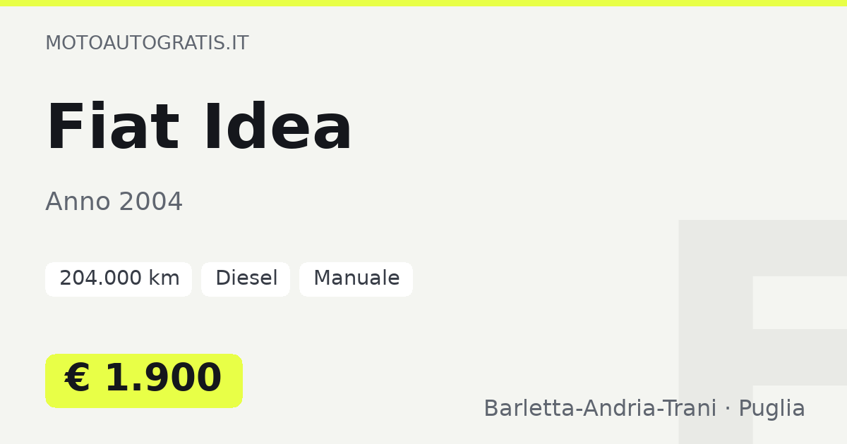 Fiat Idea