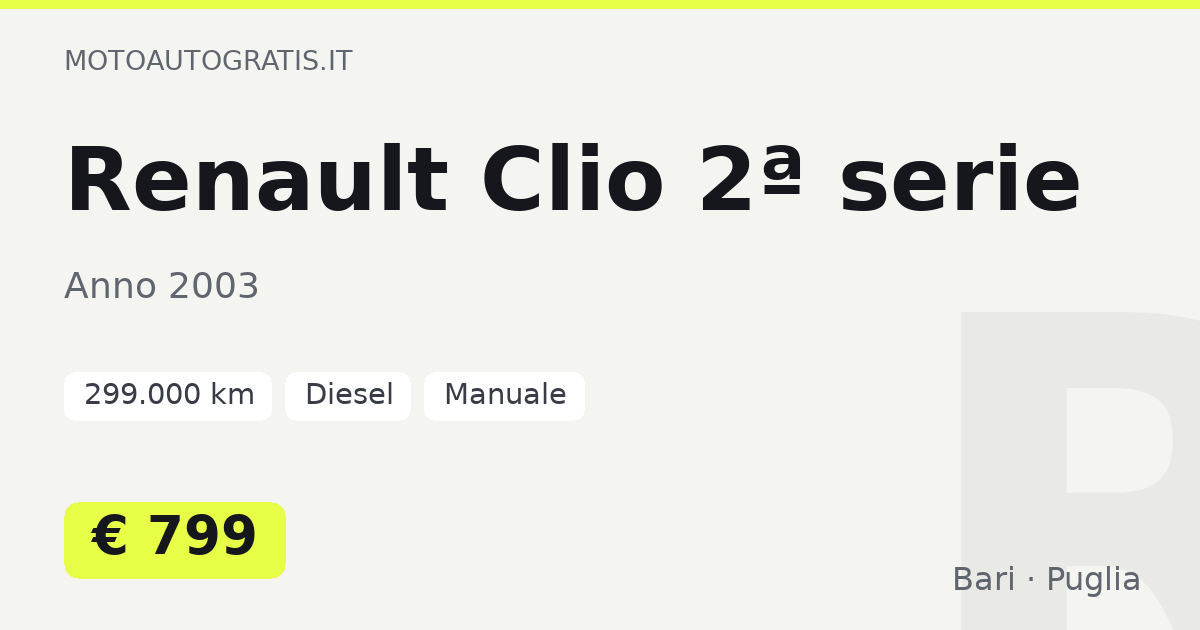 Renault Clio 2ª serie