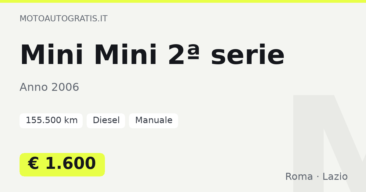 Mini Mini 2ª serie