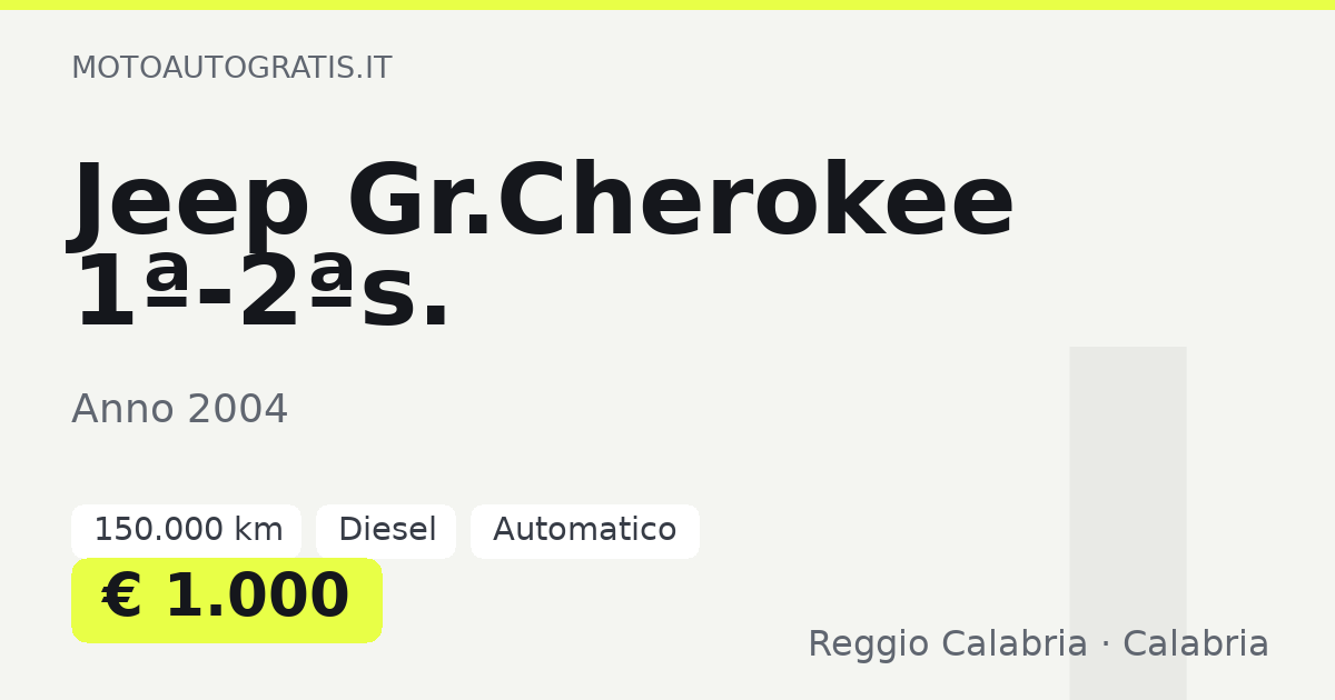 Jeep Gr.Cherokee 1ª-2ªs.
