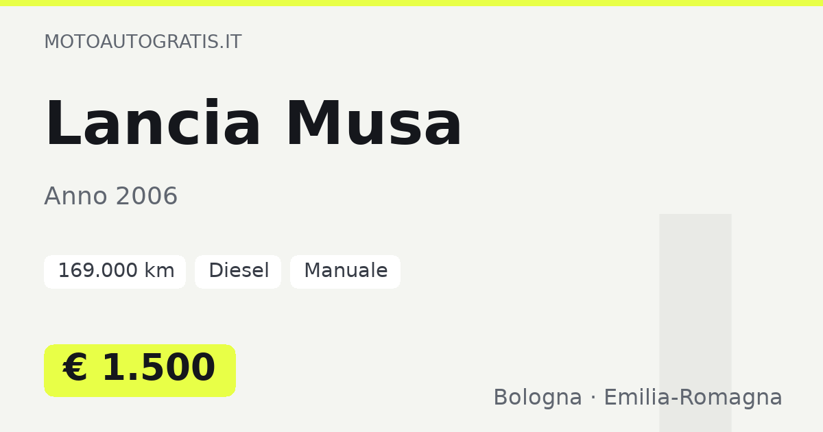Lancia Musa