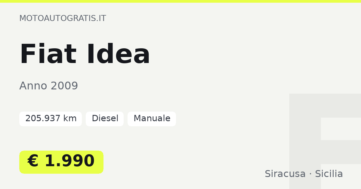 Fiat Idea