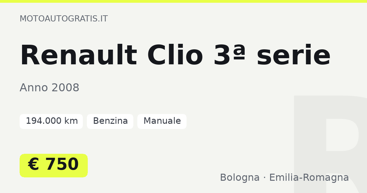 Renault Clio 3ª serie