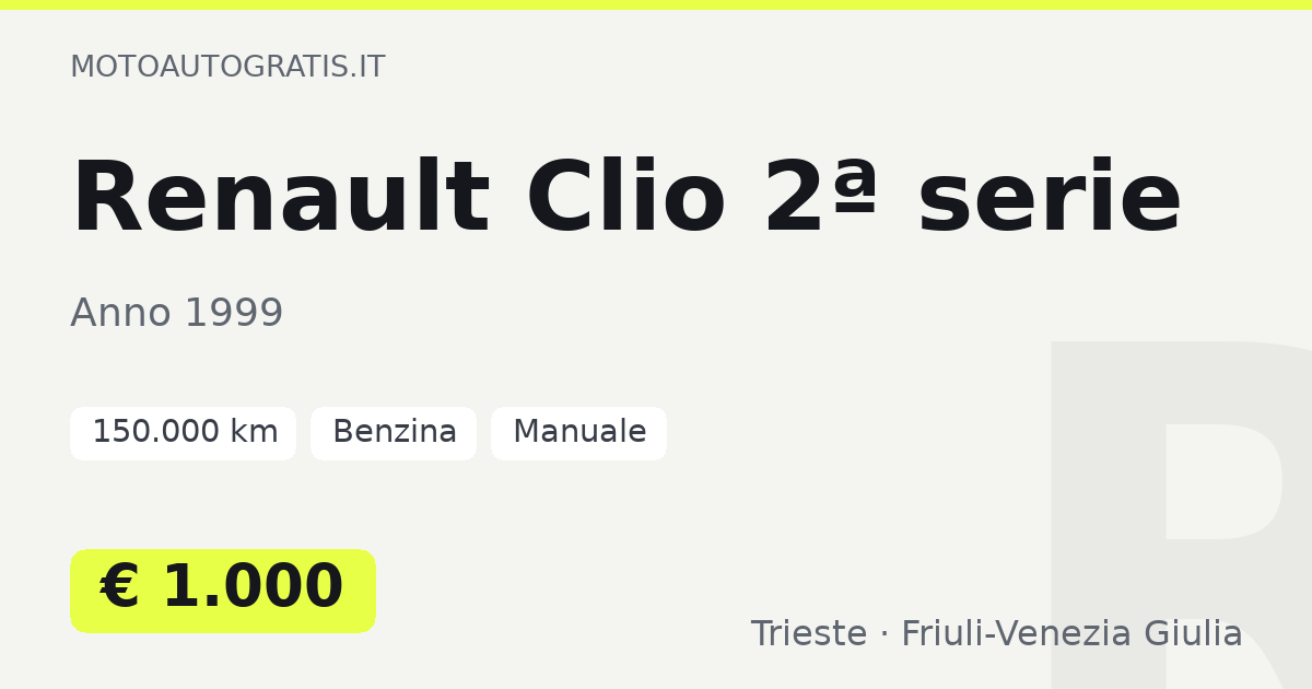 Renault Clio 2ª serie