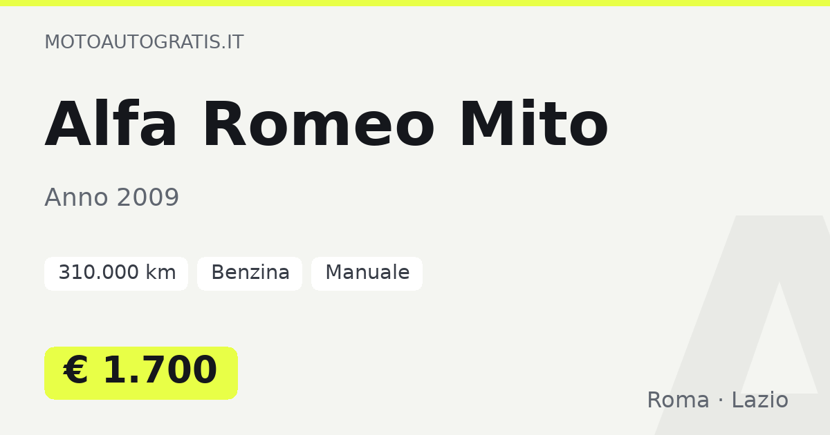 Alfa Romeo Mito