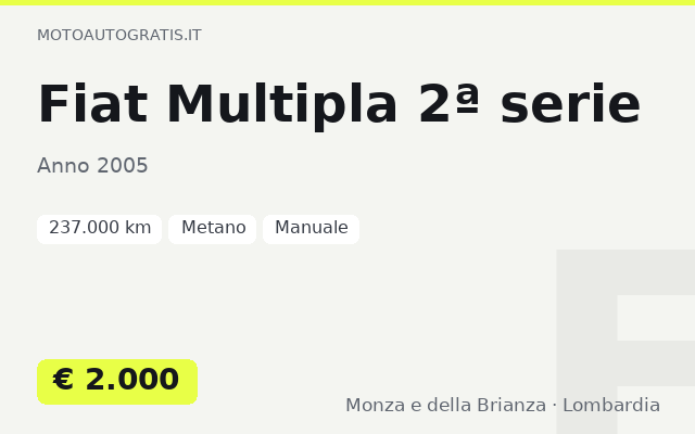 Fiat Multipla 2ª serie
