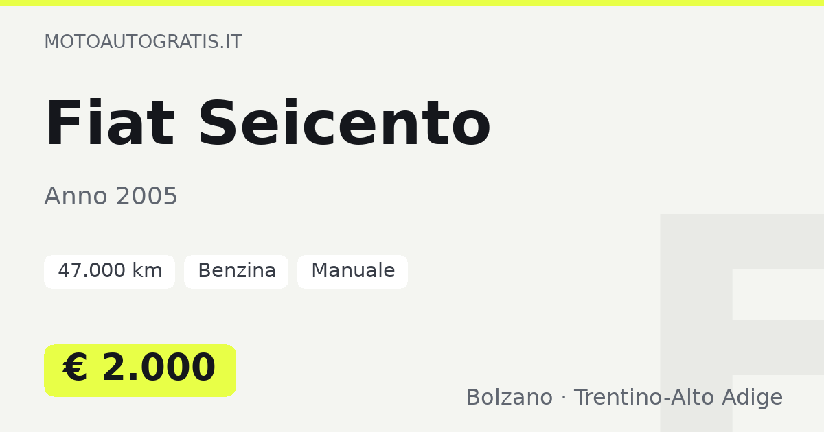 Fiat Seicento