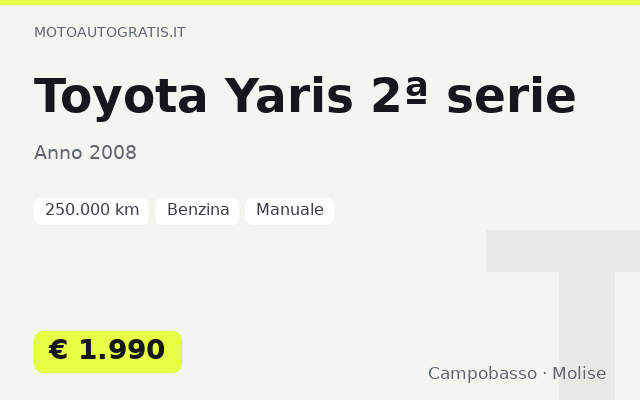 Toyota Yaris 2ª serie