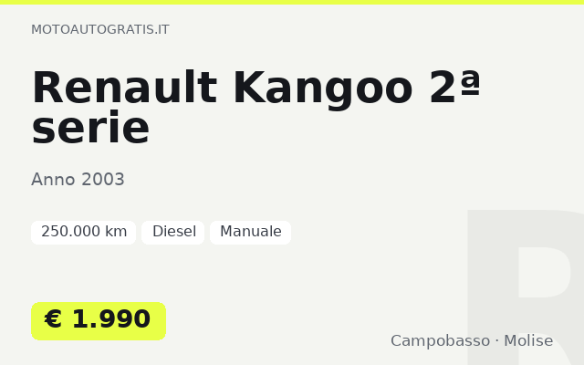 Renault Kangoo 2ª serie